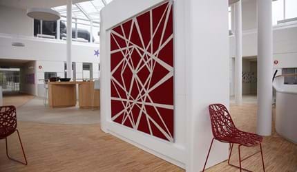 Twister akustikmoduler i filt hos Tryg (2)